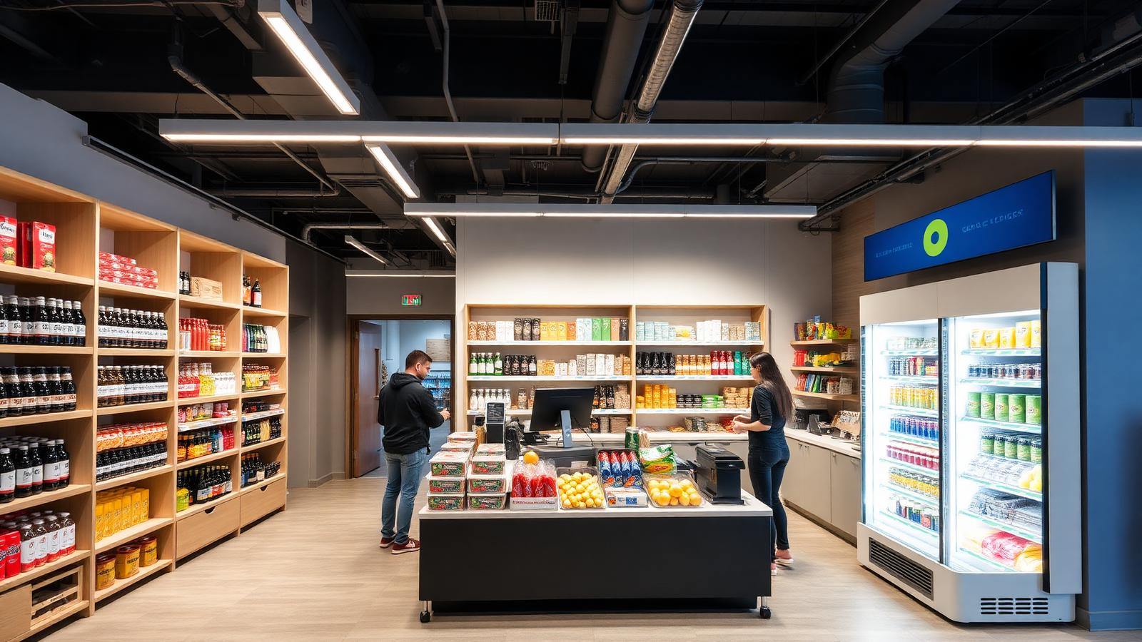 A modern Blu Tree micro-market